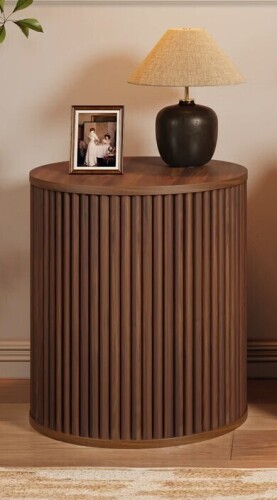 Latitude Run&reg; Fluted Round End Table New In Box $299