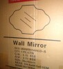 Hochwertiges 20 in. W x 36 in. H Scalloped Gold Aluminum Alloy Framed Wall Mirror Irregular Decorative Wall Mirror New In Box $299 - 2