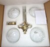 Mercer41 4 - Light Modern Sputnik Globe Chandelier with Opal Glass Shades, Adjustable Height New In Box $299 - 2