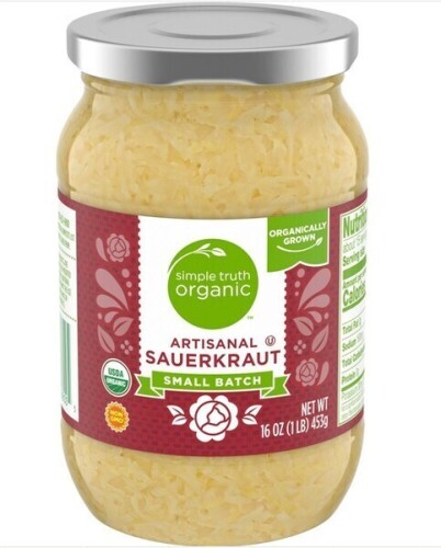 Simple Truth Organic Small Batch Artisanal Sauerkraut, 1 lb New Best by 7/2027