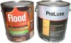 Flood Easy Seal 1 gal Natural Semi-Transparent Exterior Wood Stain & Sealer One-Coat Oil-Based Deck, Fence & Siding Stain, Waterproofing UV / PPG ProLuxe SIK48003 Clear Door & Window Exterior High Performance Wood Finish, Clear Satin, 1 Gallon / Assorted - 2