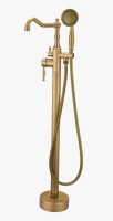 UFINE Oil Rubbed Standing Bathtub Faucet Freestanding Tub Filler High Pressure Single Handle Bathtub Filler Floor Mounted 9900-ATI New In Box $299