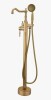 UFINE Oil Rubbed Standing Bathtub Faucet Freestanding Tub Filler High Pressure Single Handle Bathtub Filler Floor Mounted 9900-ATI New In Box $299