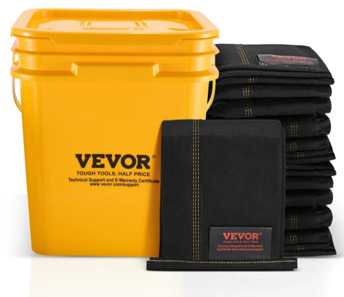 VEVOR Flood Barriers, Water Flood Dam Bags 5 Pack, Water Barriers for Flooding with Plastic Bucket, Water Activated Flood Barriers for Home, Doorway, Driveway (10ft x 6in) New In Box $199