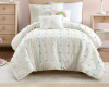 Urban Habitat Twin/Twin Extra Long Kelsey Cotton Pom Pom Kids' Quilt Set Beige/White New In Box $199
