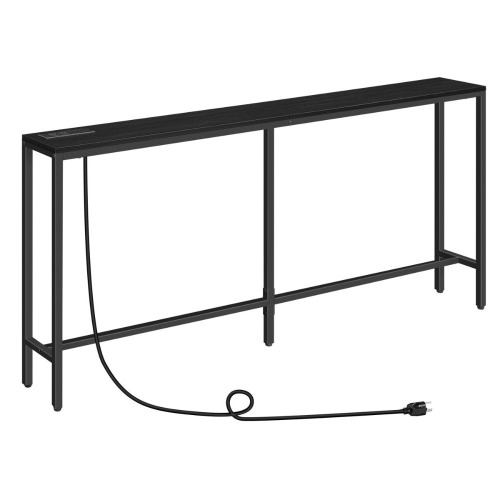 17 Stories Console Table with Power Outlet Behind Couch Narrow Entryway Table, 31.7" H x 63" W x 7.9" D New In Box $199