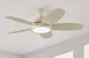 Latitude Run&reg; 36" Low Profile Flush Mount Small Room Modern Ceiling Fan with LED Light and Remote New In Box $299