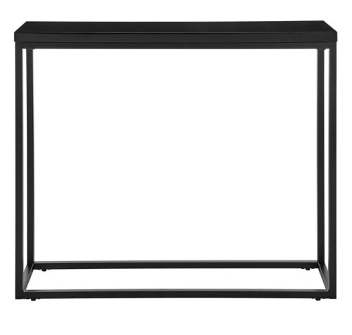 Euro Style Teresa 36" Console Table in High Gloss Black with Matte Black Base New In Box $299