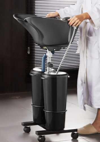 Stellweilan Tessberg Portable Shampoo Bowl with Drain Hose 2 Buckets Adjustable Height Salon Sink New In Box $299