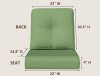 Latitude Run&reg; Adwin Outdoor 4"Deep Seat&Back 2-Piece Cushion Set With Olefin Fabric New In Box $199