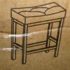 Red Barrel Studio BD002-01 - 24 Inch Metal Saddle Upholstered Counter Barstool, Gray New Open Box $299 - 2