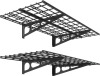 FLEXIMOUNTS 2-Pack 2x4ft 24-inch-by-48-inch Wall Shelf Garage Storage Rack Wall Mounted Floating Shelves, Black, Classic Series New In Box $199