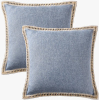 Joss & Main Color Pillow Covers (Set of 2), 18" Square New In Box $79