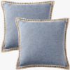 Joss & Main Color Pillow Covers (Set of 2), 18" Square New In Box $79