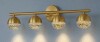George Oliver 4-Light Dimmable LED Seeded Glass Globe Vanity Light New In Box $299