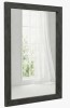 August Grove&reg; 36" x 24" Farmhouse Rectangular Wall Mirror with Tempered Glass, Wood Grain Frame New In Box $199