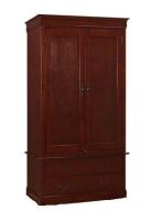 Red Barrel Studio Modern Oak Solid Wood Wardrobe Armoire in Concord Cherry Similar to Picture New Floor Model $1399