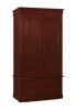 Red Barrel Studio Modern Oak Solid Wood Wardrobe Armoire in Concord Cherry Similar to Picture New Floor Model $1399