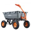 VEVOR Garden Cart, Durable Poly Dump Cart with Simple Assembly Steel Structure, Versatile Dump Wagon with Dual-Function Handle, Handy Wheelbarrow with 1500 lbs Load Capacity, 13" Wheels, New in Box $299