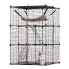 VEVOR Large Cat Cage, DIY Detachable Metal Wire Durable Cat Enclosure, with Hammock, Fit for Cats Exercise Indoor ? Outdoor, Ease of Assembly, Black, New in Box $299