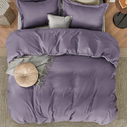 Bedsure Grayish Purple Duvet Cover Queen Size - Soft Double Brushed Bedding Set 3-Piece Set $199
