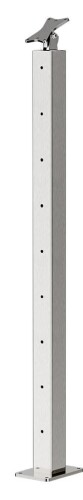 Deck Man Cable Railing Post 36"x2"x2" Stair Decking Railing Post Stainless Steel Adjustable Angle End Post for 1/8" Deck Cable Railing New In Box $199