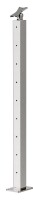 Deck Man Cable Railing Post 36"x2"x2" Stair Decking Railing Post Stainless Steel Adjustable Angle End Post for 1/8" Deck Cable Railing New In Box $199
