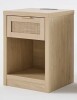 Millwood Pines Arianna 25" H 1-Drawer Manufactured Wood Nightstand with Built-In Outlets $299