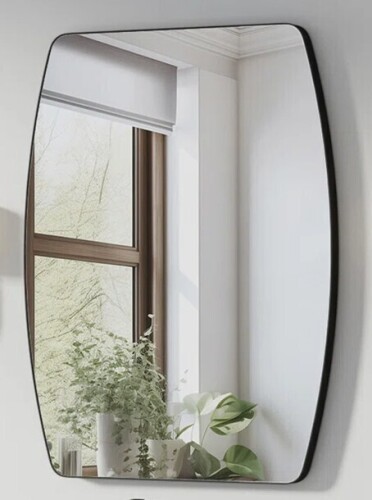 Ebern Designs Oval Bathroom Vanity Mirror with Metal Frame, Accent Wall Mirror with Shatterproof, 24" x 32" New In Box $299