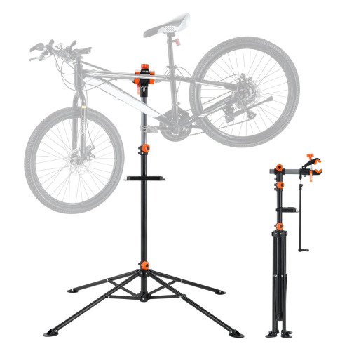 VEVOR 80 lbs Heavy-duty Steel Bicycle Repair Stand, Adjustable Height Bike Maintenance Workstand with Magnetic Tool Tray Telescopic Arm, Foldable Bike Work Stand for Home, Shops New In Box $99
