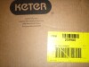 Keter Deluxe 20 in. Resin Midnight Square Patio Side Table With Storage New In Box $99 - 2