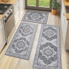 Bungalow Rose Machine Washable Non-Slip Kitchen Mat (3-Piece Set) Similar to Picture New In Box $99