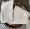 Gracie Oaks Hemstitched Linen Flax Cloth Napkins with Mitered Corners 18"x18" 12-Pack New in Box