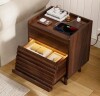 George Oliver Allysyn 19.69'' W 2-Drawer Nightstand with LED Lights and Power Outlets New In Box $299