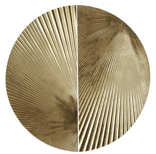 Madison Park Radiant Half-moon 2-Piece Metal Wall Decor Set - Gold New In Box $299