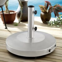 OVE Decors Stainless Steel Umbrella Base New in Box $199