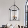 Gracie Oaks Qudarius 4-Light Dimmable Iron Drum Chandelier New Shelf Pull $399