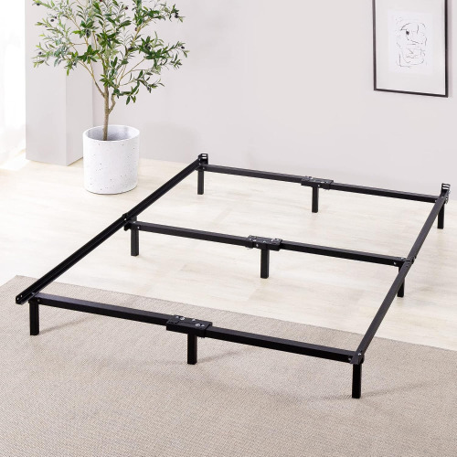 Zinus Michelle Compack 9-Leg Support Bed Frame, for Box Spring and Mattress Set, Queen, Black $199