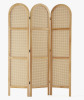 Dakota Fields 5.6 ft. Pine Wood & Hand-Woven Rattan Room Divider &mdash; Freestanding Privacy Screen in Japanese Modern Minimalist Style New In Box $399
