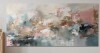 Ivy Bronx Brushstroke Abstract Painting I - Abstract Collages Large Wall Art, 60" x 30" New In Box $199