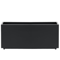 17 Stories 40"W x 12"D x 16"H, Black Rectangular Metal Planter Box with Drainage Holes, All-Weather Outdoor Plant Container for Patio, Yard, or Balcony, Block Series, Span Planter New Open Box $299