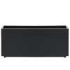 17 Stories 40"W x 12"D x 16"H, Black Rectangular Metal Planter Box with Drainage Holes, All-Weather Outdoor Plant Container for Patio, Yard, or Balcony, Block Series, Span Planter New Open Box $299