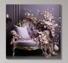 House of Hampton&reg; Lilac Couch Adorned With Gilded Accents - Lilacs Wall Art, 30" H x 30" W x 1" D New In Box $199