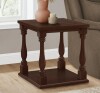 Willy Brown Cherry Square Wood Veneer End Table $299