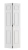 Goldenpoley 30 in. x 78.4 in. 3-Panel Hollow Core White Primed Composite MDF Bi-Fold Door with Hardware Kit in White New in Box $399