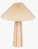 Rowena Interiors Stoneware Table Lamp with Tapered Base and Pleated Shade New In Box $199