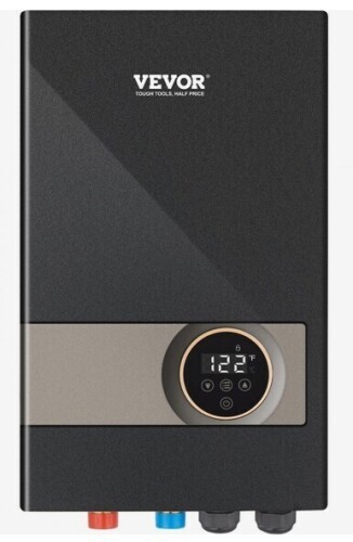 VEVOR Instant Water Heater, 18kw Electric Tankless Water Boiler, Digital Temperature Display & Easy Installation & 24-Hour Water Supply, For Kitchen Bathroom Shower Mall Salon Shampoo ETL Listed New in Box $399