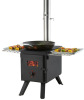 VEVOR Wood Stove, 86 inch, Alloy Steel Camping Tent Stove, Portable Wood Burning Stove with Chimney Pipes & Gloves, 1400in&sup3;Firebox Hot Tent Stove for Outdoor Cooking and Heating with 8 Pipes New in Box $299