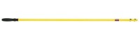 Rubbermaid HYGEN 58 Inch Yellow Aluminum Push-In Quick Connect Handle New