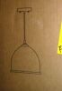 Breakwater Bay Meya 1 - Light Large Dome Textured Glass Pendant New In Box $499 - 2